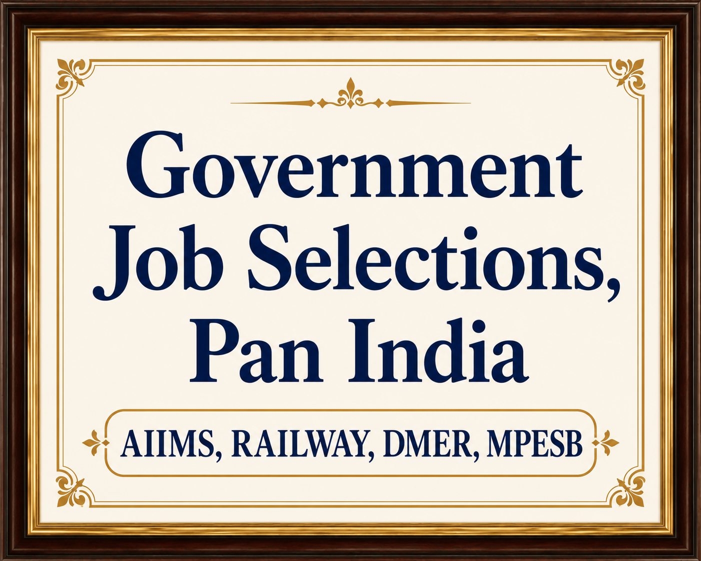 Gov Jobs Selections (AIIMS, RAILWAY, DMER, MPESB etc) Logo